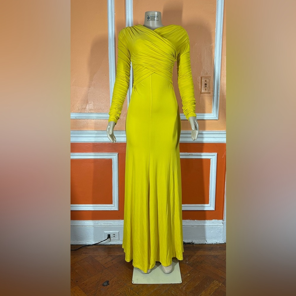 TOVE
Aurelie Draped Surplice Maxi Dress